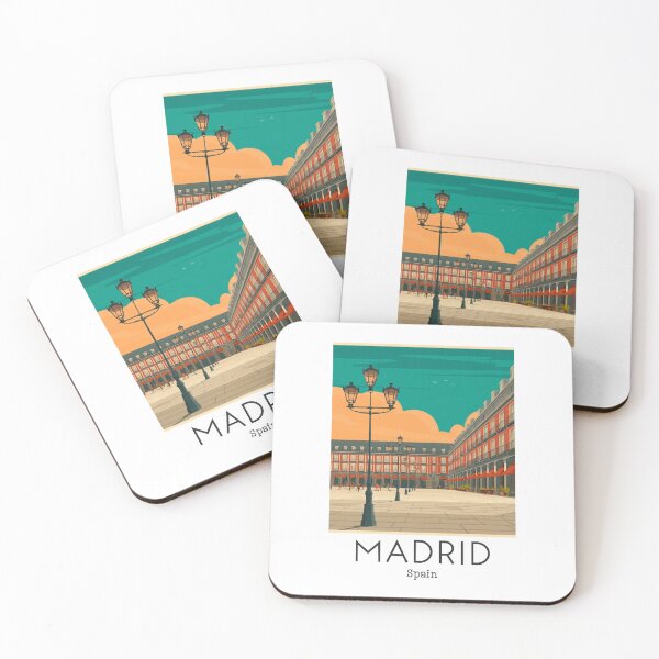 Item preview, A Vintage Travel Art of Madrid - Spain  designed and sold by GoodOldVintage.