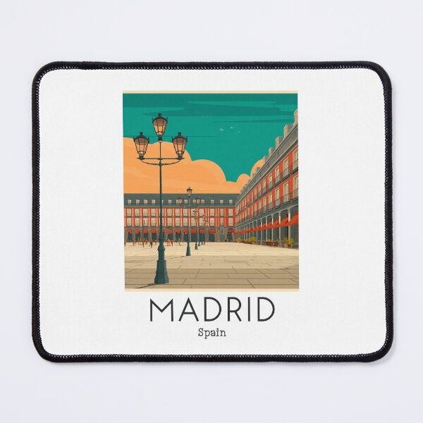 Item preview, A Vintage Travel Art of Madrid - Spain  designed and sold by GoodOldVintage.
