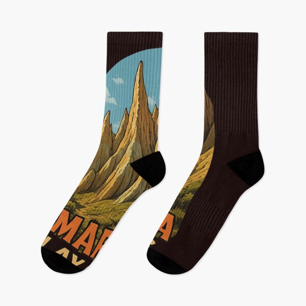 Item preview, Sunlit Omarama Clay Cliffs, Waitaki Valley designed and sold by Aryabek.