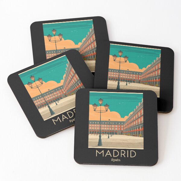 Item preview, A Vintage Travel Art of Madrid - Spain  designed and sold by GoodOldVintage.