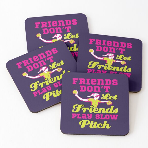 Item preview, Fastpitch Softball Friends Don't Let Friends Play Slow Pitch designed and sold by jaygo.