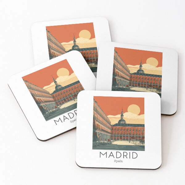 Item preview, A Vintage Travel Art of Madrid - Spain  designed and sold by GoodOldVintage.