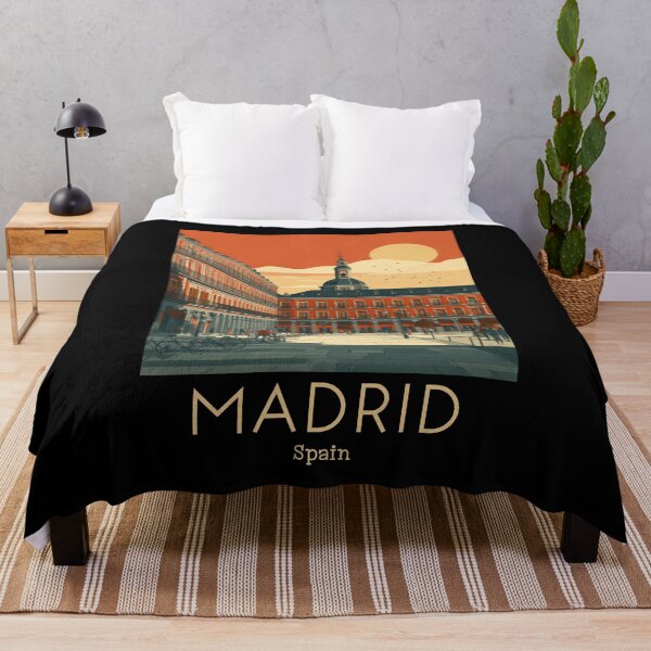 Item preview, A Vintage Travel Art of Madrid - Spain designed and sold by GoodOldVintage.