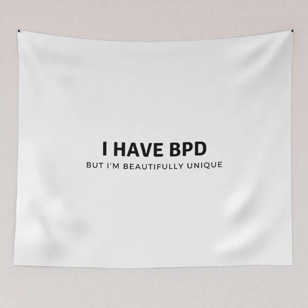 Item preview, BPD Awareness Poster - Embrace Your Beautifully Unique Self designed and sold by StickersOfficiel.