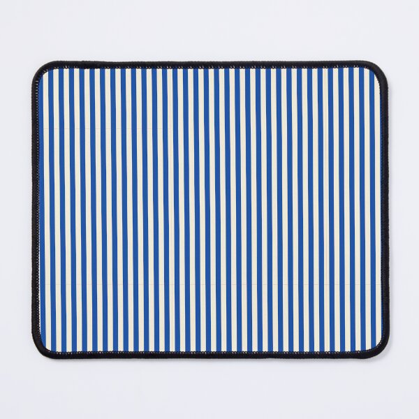 Item preview, Regal Stripes  – Royal Blue & Light Cream Velvet-Soft  designed and sold by The Cozy Stripe | Modern Textile Stories.