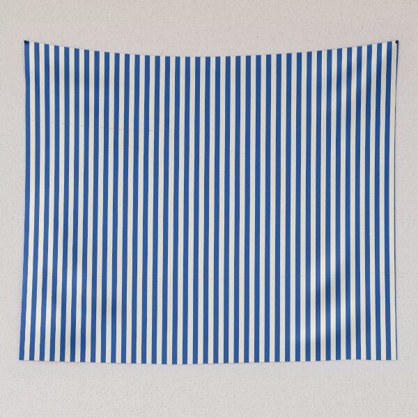 Item preview, Regal Stripes  – Royal Blue & Light Cream Velvet-Soft  designed and sold by The Cozy Stripe | Modern Textile Stories.