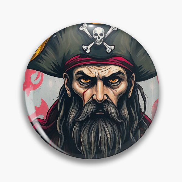 Item preview, Surreal illustration with a charismatic pirate designed and sold by BoBiloArt.