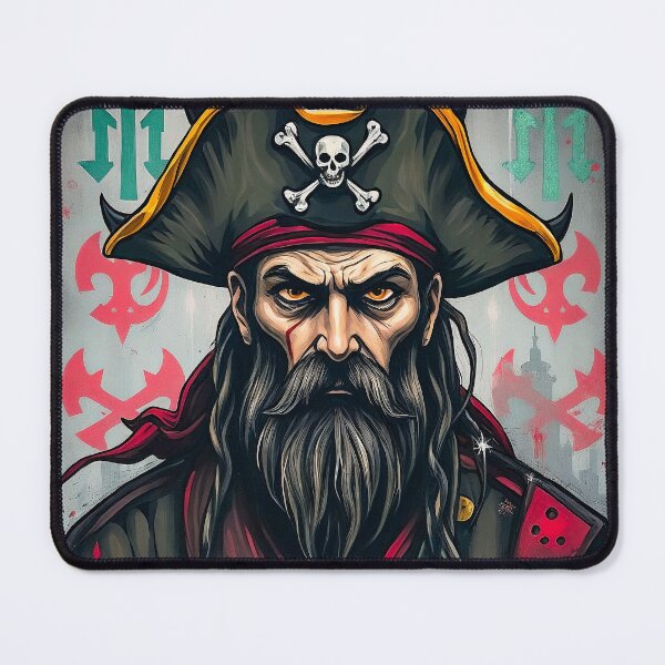 Item preview, Surreal illustration with a charismatic pirate designed and sold by BoBiloArt.