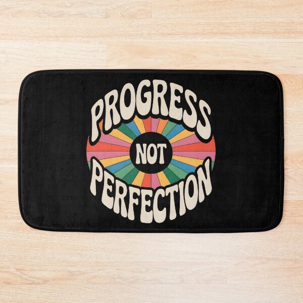 Item preview, Progress not Perfection | Inspiring Retro Vintage Design designed and sold by Altered Pixels.