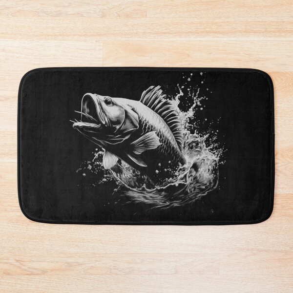 Item preview, Jumping Bass Fish Jumping Bass designed and sold by Ecmoprints.