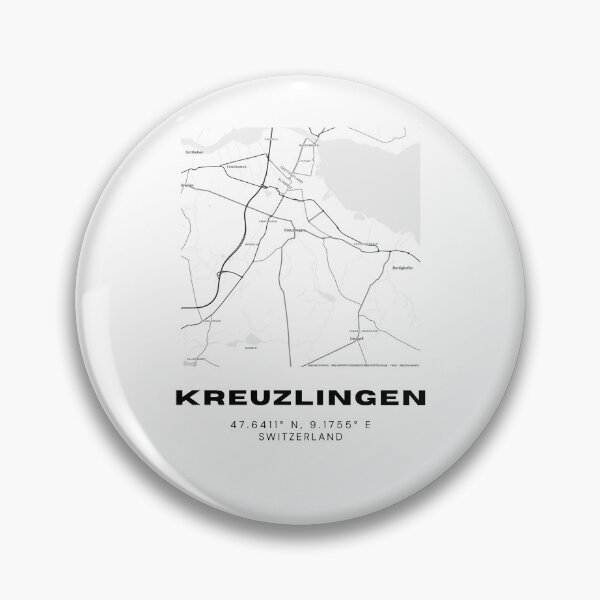 Item preview, Kreuzlingen Switzerland Minimalist Black & White Map Print designed and sold by RM-Journey.