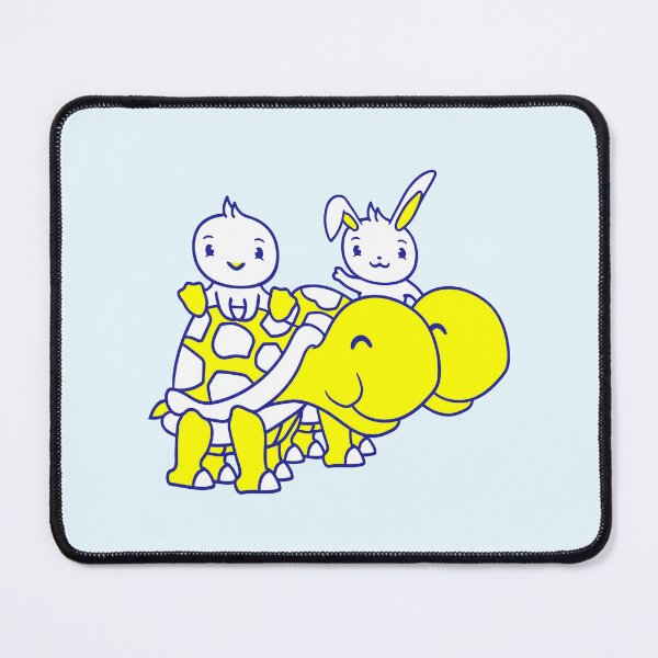 Item preview, 2 Bunny Bird Big Giant Tortoise Waving Two Team designed and sold by shirt-o-mat.
