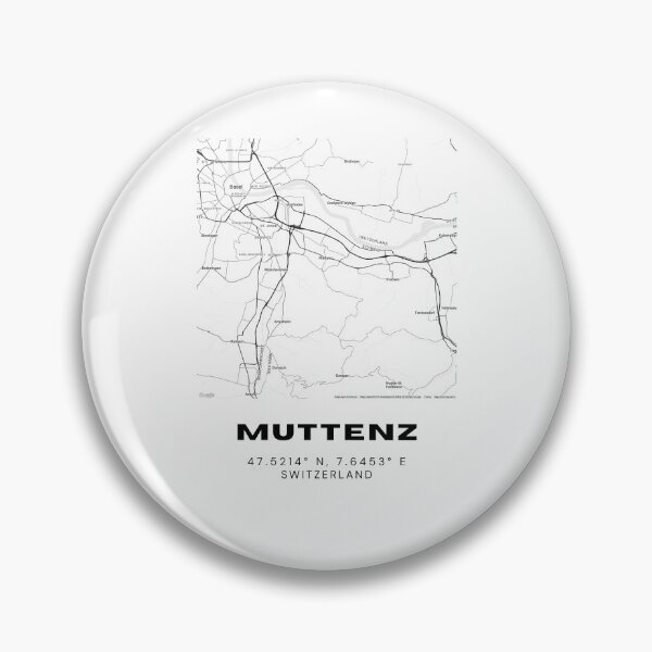 Item preview, Muttenz Switzerland Minimalist Black & White Map Print designed and sold by RM-Journey.