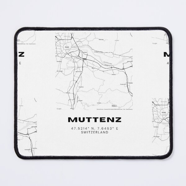 Item preview, Muttenz Switzerland Minimalist Black & White Map Print designed and sold by RM-Journey.