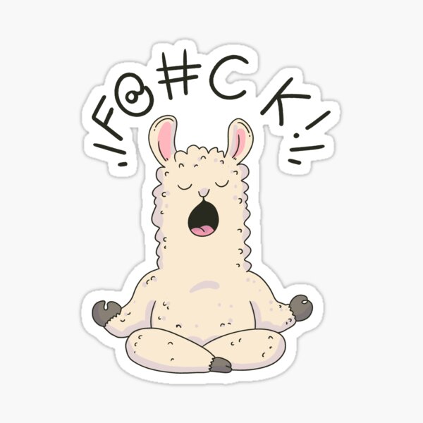 Artikel-Vorschau von Zen AF Screaming Lama Meditation Meltdown, designt und verkauft von Jess.a.creates.