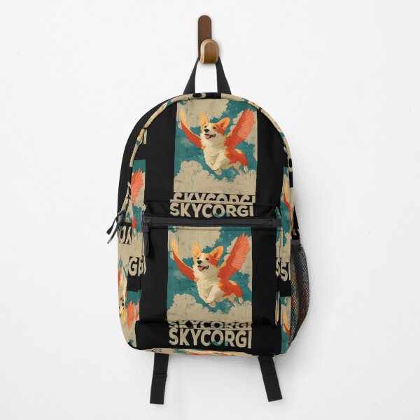 Item preview, SkyCorgi Funny Retro Flying Winged Corgi Cute Dog Lovers designed and sold by SecretDicer.