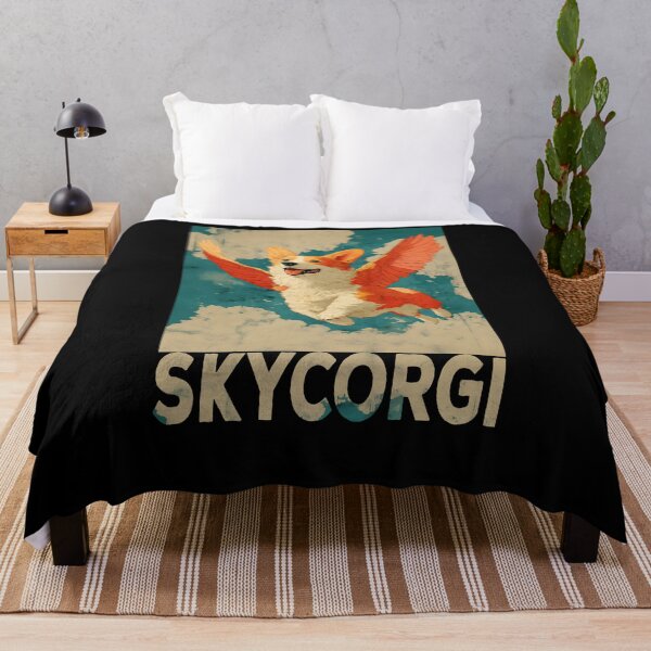 Item preview, SkyCorgi Funny Retro Flying Winged Corgi Cute Dog Lovers designed and sold by SecretDicer.