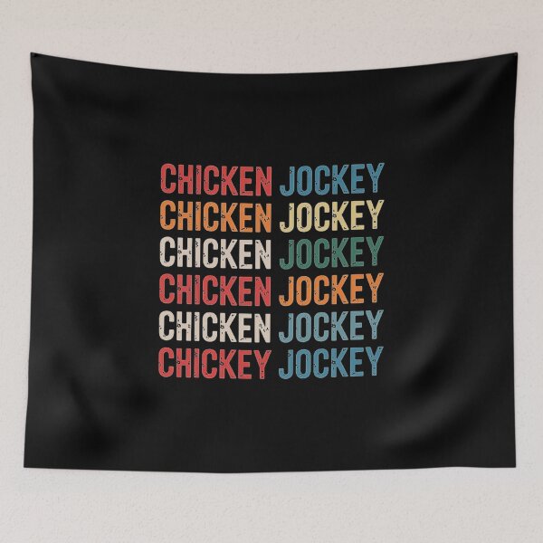 Item preview, Funny Chicken Jockey Stacked Repeat Font Fun Gag Meme Humor designed and sold by love3617.