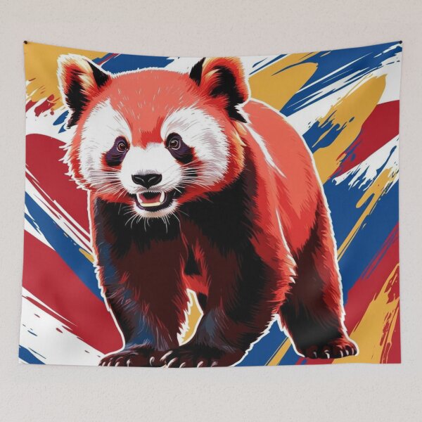 Item preview, Red Panda Rocks designed and sold by IImagineArtAi.