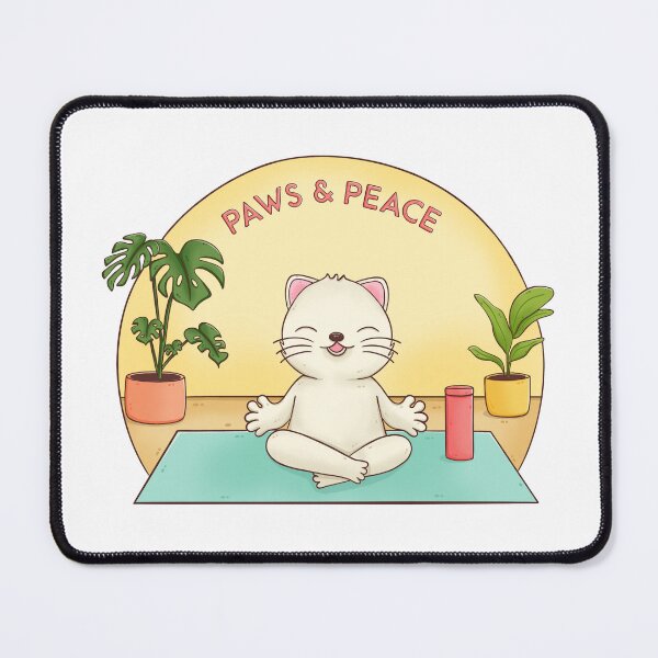 Item preview, Cute Cat Yoga designed and sold by Doodleooly.