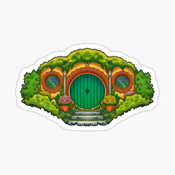 Vista previa del artículo con la obra «Puerta del hobbit ESDLA», diseñado y vendido por nirners.