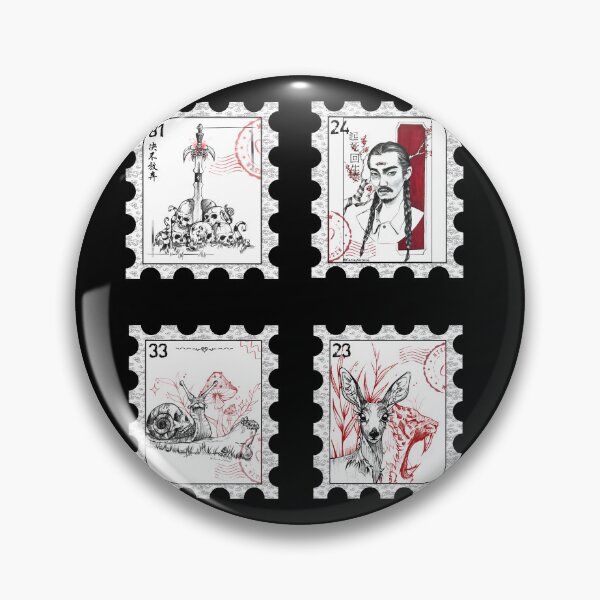 Item preview, Vintage Ink Postage Stamp  designed and sold by FarieArt.