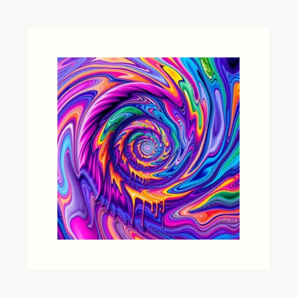 Vista previa del artículo con la obra «espiral de fusión», diseñado y vendido por ninjas hobbies.
