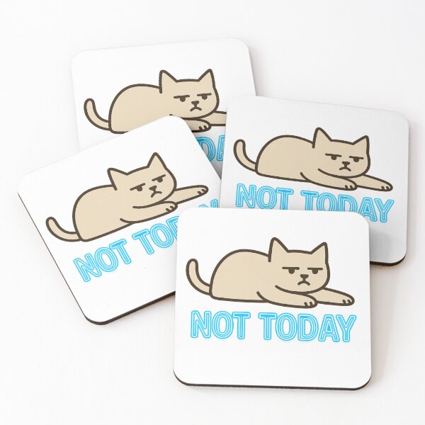 Item preview, Not Today — Lazy Cat Mood Design designed and sold by MindsAtelier.