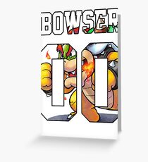 Bowser Jersey - Mario Greeting Card