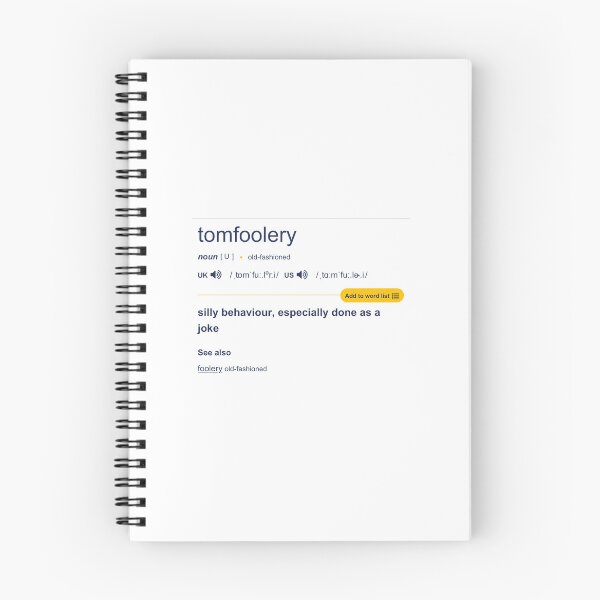 Item preview, Tomfoolery Definition pieces designed and sold by Tomfoolery-LTD.