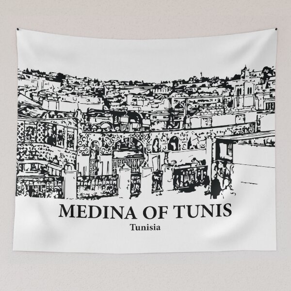 Artikelvorschau, Medina von Tunis - Tunesien entworfen und verkauft von Lakeric Cityscapes.