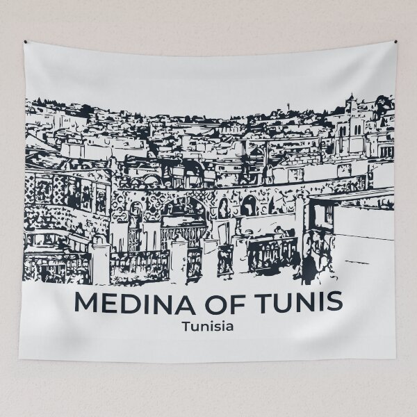 Artikelvorschau, Medina von Tunis - Tunesien entworfen und verkauft von Lakeric Cityscapes.