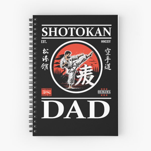 Item preview, Shotokan Karate Dad Design with Karateka and Kanji designed and sold by RetroMaritalArt.