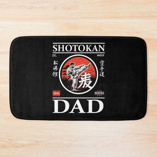 Item preview, Shotokan Karate Dad Design with Karateka and Kanji designed and sold by RetroMaritalArt.