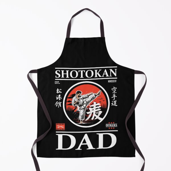 Item preview, Shotokan Karate Dad Design with Karateka and Kanji designed and sold by RetroMaritalArt.