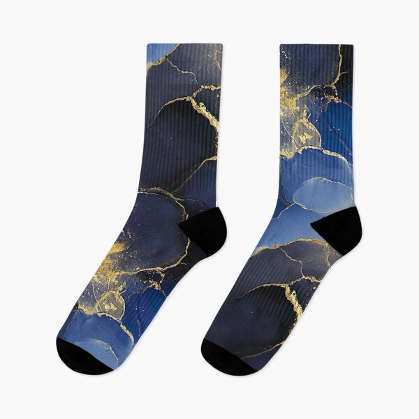 Item preview, Garside Blue Abstract Marbling  designed and sold by NellVerde.