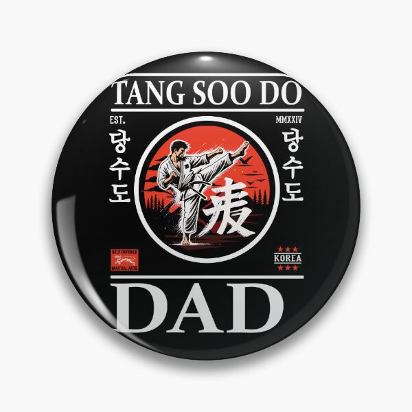 Item preview, Tang-Soo-Do Dad design with karateka designed and sold by RetroMaritalArt.