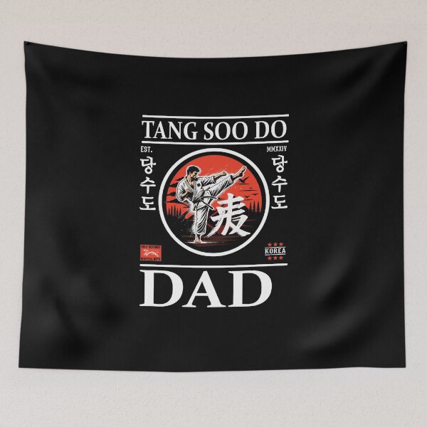 Item preview, Tang-Soo-Do Dad design with karateka designed and sold by RetroMaritalArt.