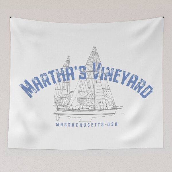 Item preview, Martha's Vineyard Massachusetts Nautical Sailing Design designed and sold by Futurebeachbum.