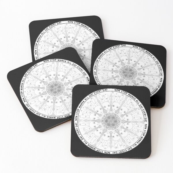 Item preview, Manga/Anime Beautiful Woman with Stars in Her Hair Mandala designed and sold by Morose-merch.