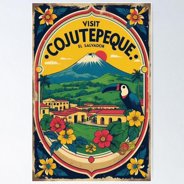 Item preview, Cojutepeque El Salvador Vintage Travel Tourism designed and sold by TravelersGems.