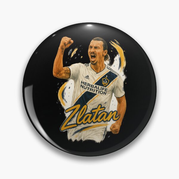 Item preview, Zlatan Ibrahimović LA Galaxy Poster – Legendary Soccer Icon Art designed and sold by VintageVibes Co..