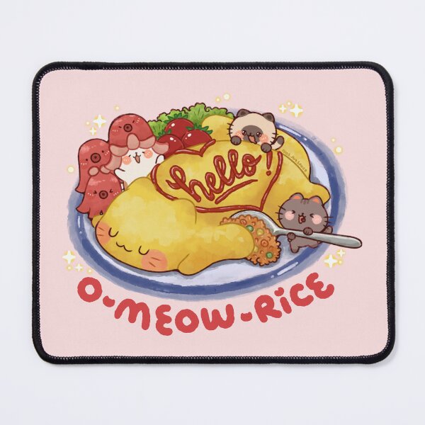 Item preview, Cute o-meow-rice designed and sold by NasDoodleArt.