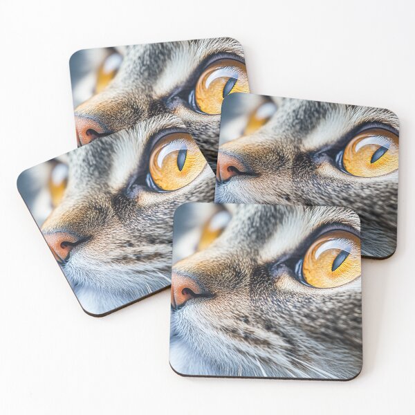 Item preview, Close-up of a cats face designed and sold by Mar-Bom.
