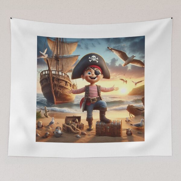 Item preview, Pirate T-shirt  designed and sold by reyjf.