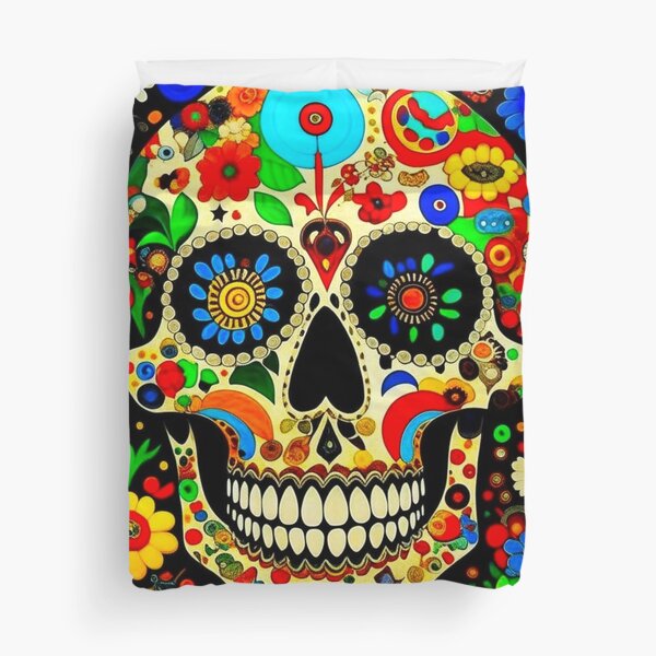 Item preview,  Groovy Skull Bloom designed and sold by Tamara Lynn Art and Designs.