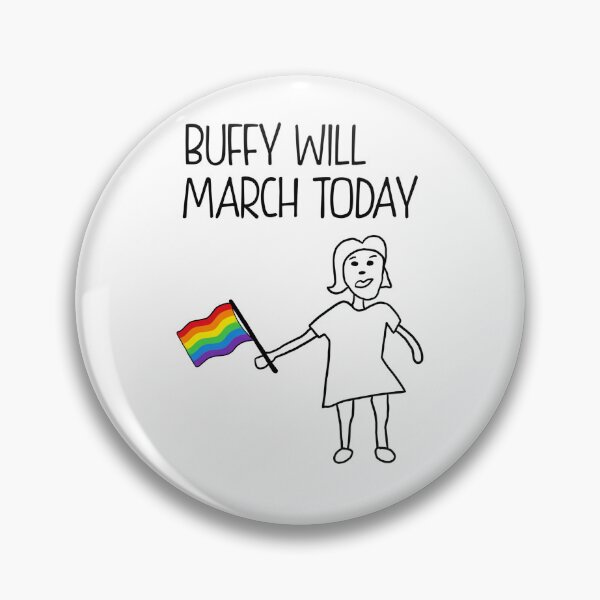 Item preview, Buffy Will March (Pride) designed and sold by Jason Lloyd Art.
