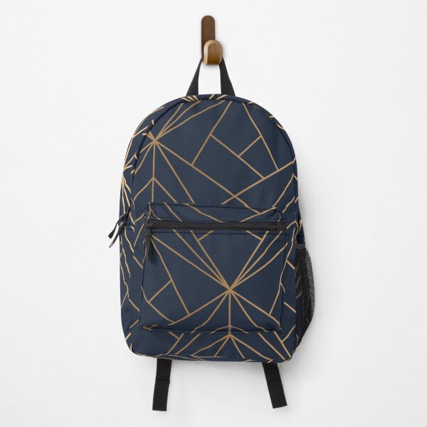 Item preview, Elegant geometric copper navy blue designed and sold by KA DESIGNS.