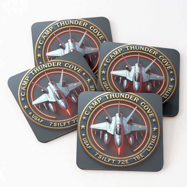 Item preview, Camp Thunder Cove Military Emblem designed and sold by nhk999.