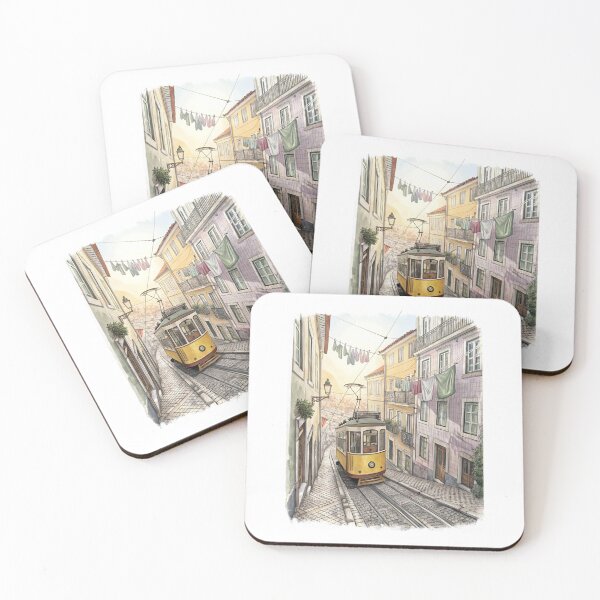 Item preview, Lisbon Tram Scene designed and sold by SignumShop.